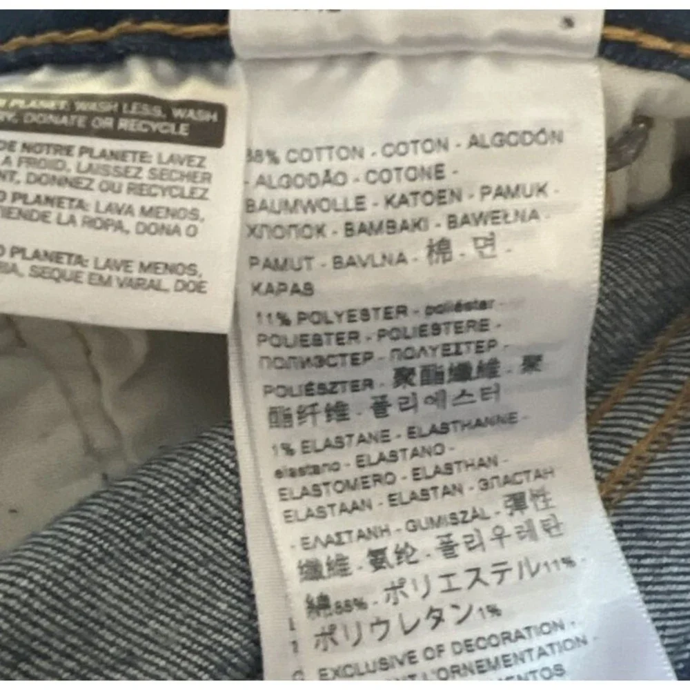 Levi's 505 Jeans Blue Medium‎ Wash Straight Leg Regular Fit Fading